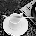 Miniatyrbillede 5 af 5: Kaffeeske i rustfrit stål, firkantet dessertske med langt håndtag, teske til dessert, espresso, iste (4 stk., sølv)