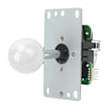 Miniatyrbild 7 av 8: Arcade Joystick Gamepad DIY Joystick Arcade Game Fighting Stick Ersättningsdelar Pin Kretskort med kulhuvud Vit