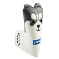 Miniatyrbilde 1 av 5: Golfhodebeskyttelse Vanntett søt hundeformet golfhodebeskyttelse PU Super Fleece golfputterbeskyttelse for utendørs PCB