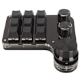 Miniatyrbilde 8 av 8: Mini 9-tasters tastatur med 3 knotter RGB Lys Blå Bryter DIY Programmerbar Universal Mini Makro Mekanisk Gaming Tastatur for PC