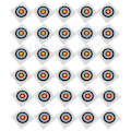 Miniatyrbillede 6 af 8: 30 stk. bueskydningsmålspapir recurve compound pulley bue helring skydemålspapir
