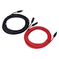 Pikkukuva 6 / 8: 2kpl 12AWG 4mm² aurinkopaneelin jatkojohto Musta Punainen Aurinkoadapterin jatkojohto naarasliittimellä 1000VDC 10m / 32.8ft