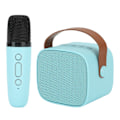 Miniatyrbild 7 av 8: Mini karaokemaskin med trådlös mikrofon Bärbar Bluetooth-högtalare för barn Vuxna Blå