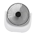 Miniatyrbillede 2 af 8: Genopladelig skrivebordsventilator Batteridrevet Lille Mini Lydløs USB Bærbar 3 hastigheder Stærk vind til kollegieværelse Sort