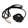 Miniatyrbilde 5 av 8: 36V 48V elsykkellyshornbryter IP54 Vanntett kontrollbryter for 22,2 mm styre motorsykler elsykler scootere