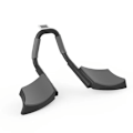 Miniatyrbillede 1 af 4: Bærbar multifunktionel Timing Plank Trainer Push Up Board med Timer Fitness udstyr, der hjælper med at opbygge kernestyrke Sort