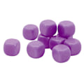 Pikkukuva 7 / 8: 30 kpl hauskoja tyhjiä noppia Set DIY Puzzle Pyöreä kulma 6-sivuiset nopat lautapeleihin Matematiikan oppiminen Violetti