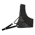 Miniatyrbilde 3 av 8: Bueskyting Brystbeskyttelse Svart PET og kuskinn Jaktbrystbeskyttelse for skyting Recurve Bow M
