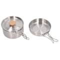 Miniatyrbillede 4 af 8: Køkkengryde og pandesæt 304 rustfrit stål Bærbar Camping Køkkengrej Mess Kit med opbevaringstaske til vandreture Backpacking
