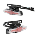 Miniatyrbillede 3 af 8: Baglygte til elcykel LED ABS natbaglys Blinklys 24‑48V til cykling