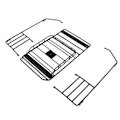 Miniatyrbilde 4 av 8: RC Takstativ Bagasjebrett Jern Takstativ Veltebur for Axial SCX10 for Wrangler Bilskall 313mm Akselavstand