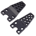Pikkukuva 2 / 8: 4 kpl Metallinen iskunvaimentimen säätökiinnike tarvikkeet Axial SCX10 1/10 mittakaava RC Crawler Auto Black CA6243
