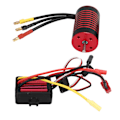 Miniatyrbild 5 av 8: RC borstlös motor ESC-set Vattentät programmerbar motor elektronisk hastighetskontrollset för Traxxas 1/12 bilar 3700KV