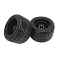 Pikkukuva 4 / 8: 2kpl RC-kuorma-auton renkaat Kumiset kuusiorenkaat liittimillä Arrma, Traxxas, HPI ja Tekno MT410 1/8 Monster Truck -tyypin B navalle