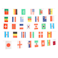 Miniatyrbillede 1 af 8: 2022 String Flag International Bunting Banner 32 Lande Flag 20x28cm til dekoration