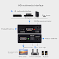 Pikkukuva 8 / 8: HD Multimedia Interface Splitter 5.1 -kanavainen HD-äänisignaalimuunnin HD Multimedia Interface -ääniulosotin