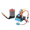 Pikkukuva 2 / 8: RC Harjaton Moottori ESC Set Ammattimainen Vedenpitävä Korkea Vääntö 3650 Harjaton Moottori 120A ESC Combo Set RC Autoon 4500KV