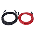 Pikkukuva 5 / 8: 2kpl 12AWG 4mm² aurinkopaneelin jatkojohto Musta Punainen Aurinkoadapterin jatkojohto naarasliittimellä 1000VDC 10m / 32.8ft
