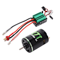 Miniatyrbild 5 av 8: 540 Borstad Motor med 65A T-kontakt ESC Vattentät Elmotor med hög torsion för RC-klätterbil 27T