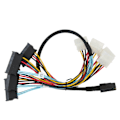 Pikkukuva 8 / 8: Serial ATA -kaapeli 12 Gbps Nopea SATA8087 SFF8482 4-nastainen sovitinlinja tiedonsiirtoon 1 m / 3,28 jalkaa