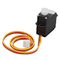 Miniatyrbillede 4 af 8: Sort RC Helikopter Servo Plast Servo Udskiftning Letvægts Reservedele RC Digital Servo til WLToys XK A160 A280 RC Fly