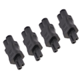 Miniatyrbillede 5 af 8: 4 STK IEC320 C6 til IEC320 C7 Strømadapter Plug and Play PDU Chassis Strømkonverter til Computer Laptop