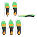 Miniatyrbillede 3 af 3: Ortopædiske indlægssåler til hallux valgus støtte, lindring af smerter i flade fødder, hælsmerter, plantar fasciitis XS