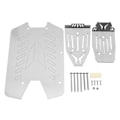 Miniatyrbillede 4 af 8: RC Skid Plate Rustfrit stål RC Chassis Armor Guard til Big Rock 1/10 RC Biler Sølv Udendørs