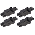 Miniatyrbillede 3 af 8: 4 STK IEC320 C6 til IEC320 C7 Strømadapter Plug and Play PDU Chassis Strømkonverter til Computer Laptop