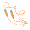 Miniatyrbild 3 av 8: Ropeless hopprep Praktisk ABS PVC Säker sladdlös hopprep för träning Gradient Orange