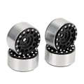 Pikkukuva 2 / 8: 4 KPL RC Beadlock Pyörännavat Alumiiniseos RC Pyöränvanteet Navat Traxxas 1/18 RC Autoille Axial SCX24 1/24 RC Autoille Musta