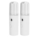 Pikkukuva 4 / 8: 2 kpl Kannettava Nano Kasvohöyrystin Mini Kasvohöyrystin USB-ladattava sumutin 30 ml näkyvä vesisäiliö ihonhoitoon