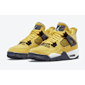 Miniatyrbild 1 av 3: Jordans 4 Retro Lightning CT8527-700 Herr- och Damskor Original AJ4 Sneakers 36