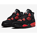Miniatyrbild 1 av 5: Jordans 4 Retro “Red Thunder” CT8527-016 Herr och Dam Original AJ4 Sneakers 44