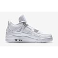 Miniatyrbild 2 av 5: Jordans 4 Retro “Pure Money” 308497-100 Herr och Dam Original AJ4 Sneakers 38