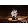 Miniatyrbild 8 av 8: Damklocka Roterande Urtavla Diamant Lätt Lyx Damklockor Läderrem Analog Display Elegant Kvarts Armbandsur för Kvinnor