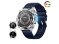 Smartklokke I89 1,43 Tommers Ultra Hd Amoled Skjerm Anropsbesvarelse Menn Egnet for Iphone Android Blå