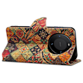 Miniatyrbild 3 av 5: Blommigt Läderplånboksfodral för Huawei Mate 60