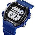 Miniatyrbild 2 av 7: Multifunktionell LED Digital Klocka Utomhus Sport Herrklockor Alarm Datum Armbandsur för Män 5Bar Vattentät Stoppur