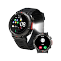 Miniatyrbild 1 av 4: Smartklocka för män Svara/Ring samtal Bluetooth Taktisk Smartwatch för Android och Iphone Vattentät Fitness Tracker