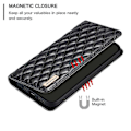 Miniatyrbild 4 av 5: Style-16 Mobilskal för Oppo A59 5G med Korthållare Rombmönstrad Design