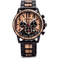 Miniatyrbild 1 av 6: Herr Trä Klocka Quartz Unik Mode Handgjorda Träarmbandsur Perfekta Gåvor iDea