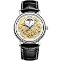 Miniatyrbild 8 av 8: Automatisk Klocka för Män Lyx Skeleton Tourbillon Rostfritt Stål Läder Armbandsur