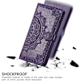 Miniatyrbild 4 av 5: För Motorola Edge 50 Pro 5G Mandala Tryck Läderfodral med 3 Kortplatser