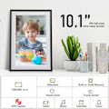 Miniatyrbild 3 av 6: VEANXIN 10,1-tums digital fotoram, 1280x800 IPS LCD-pekskärm, 32 GB inbyggt minne - Svart