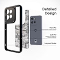 Miniatyrbild 2 av 5: Skal för Motorola Edge 50 Neo 5G/S50 5G TPU+PC Stöttåligt Robust Telefonskydd Kameraskydd