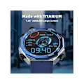 Miniatyrbild 2 av 4: Smartklocka för män Svara/Ring samtal 1 45 AMOLED Taktisk Utomhus 100M Vattentät Fitness Tracker Klockor