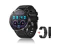 Militært Smartwatch Bluetooth Opkald med 600 Mah Sort