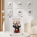 Miniatyrbild 2 av 6: VEANXIN 7-tums Akryl Digital Fotoram med Auto-Rotation, Inbyggt 2GB 1500mAh Batteri