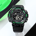 Miniatyrbild 2 av 8: Multifunktionell Klocka för Män Stor Urtavla Utomhus Sport Digitala Herrklockor Datum Casual Armbandsur Vattentät LED Bakgrundsbelysning